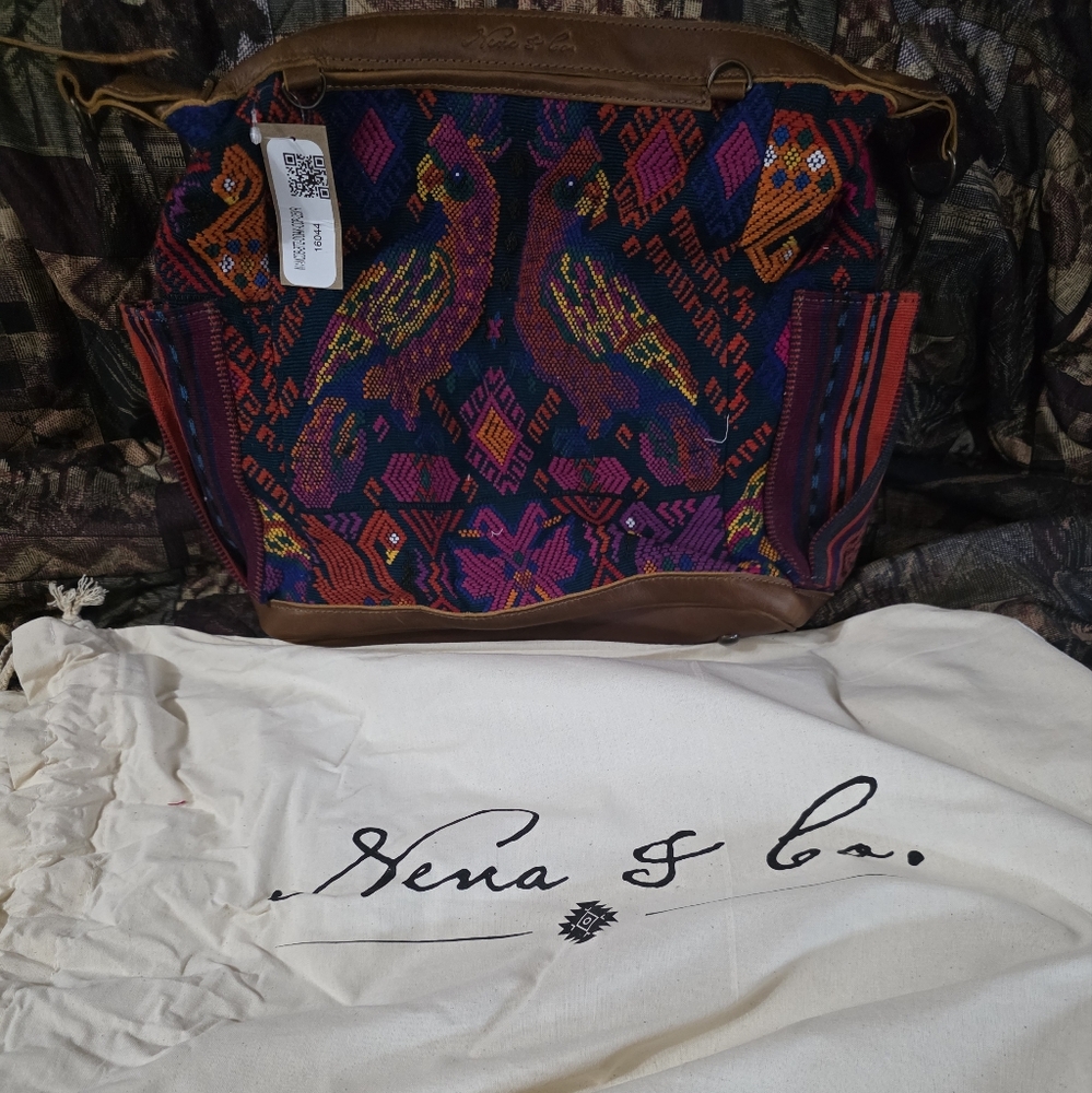 Nena & Co. Shoulder Bag in Red and Brown
